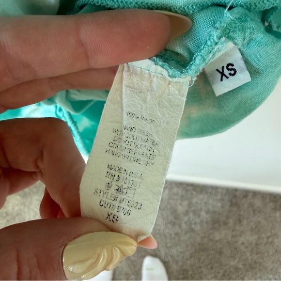 Vintage 2000s off the shoulder tie dye crop top - Picture 7 of 7